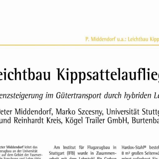 Leichtbau Kippsattelauflieger